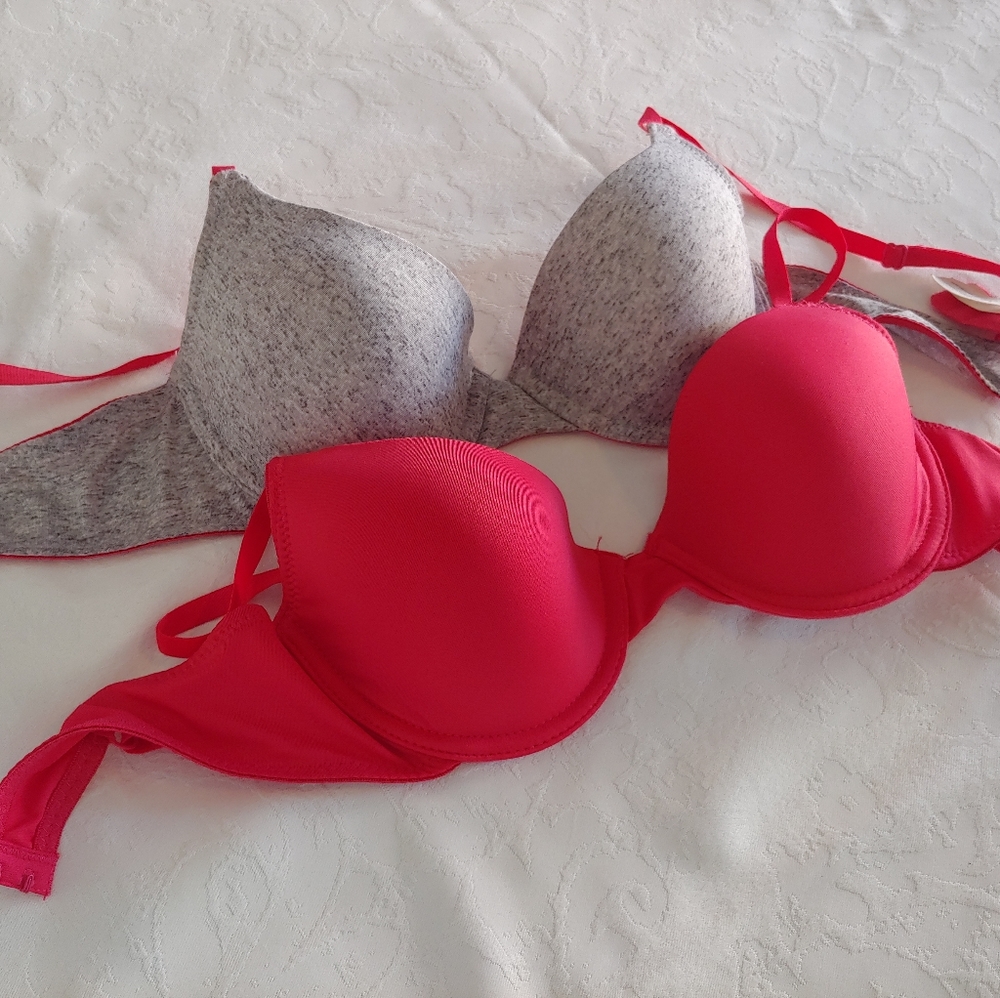 Set Of 2 Jessica Simpson Bras 34B Underwire Pink